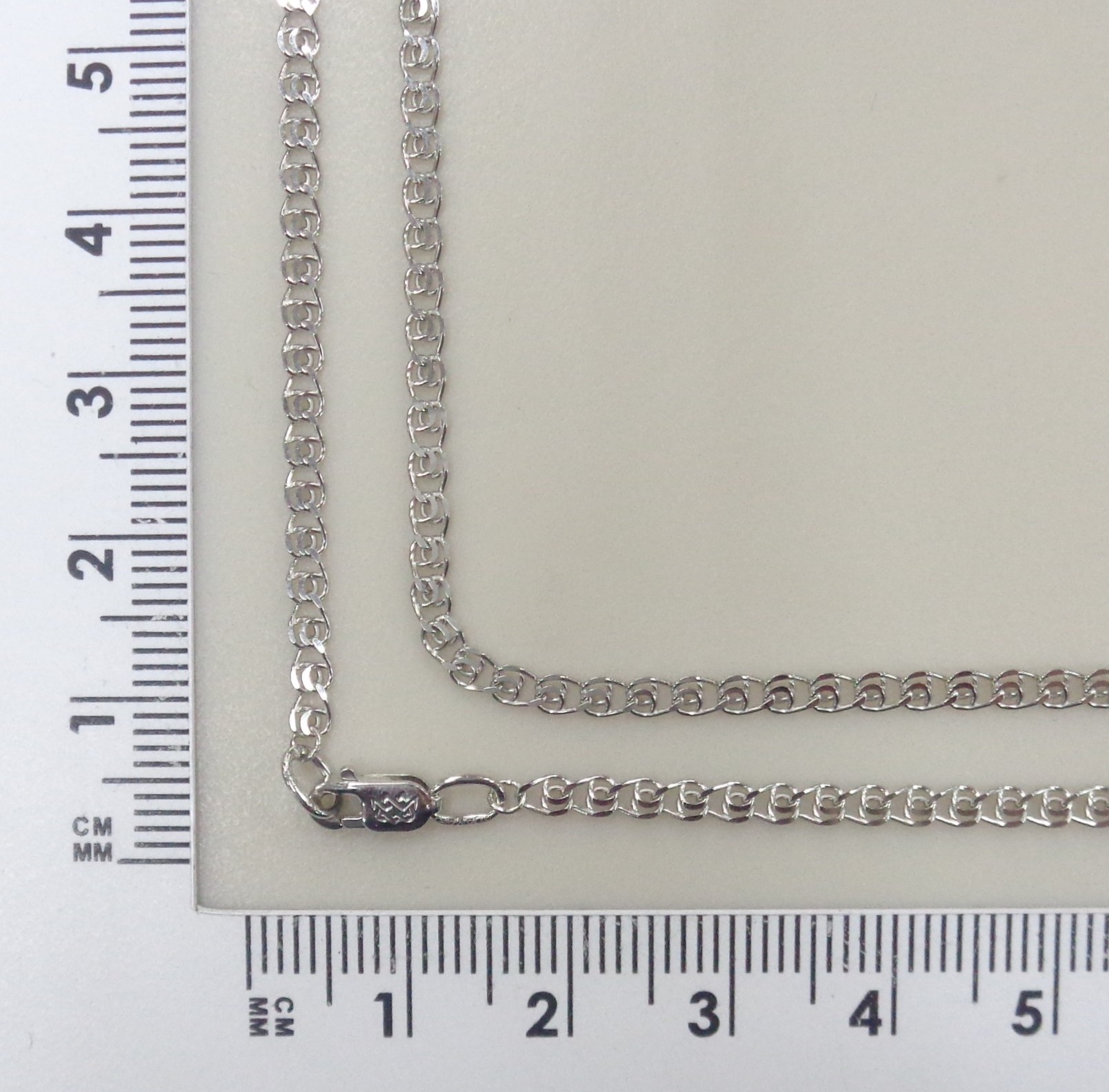 Серебряная цепь плетение "Love"